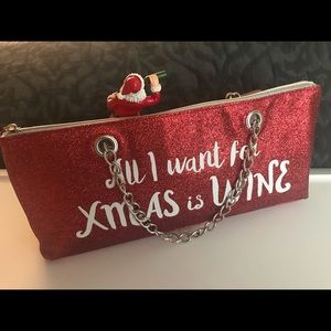 - Bling glitter wine bag holder